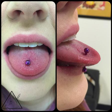 Tattoos - Tongue piercing - 100901